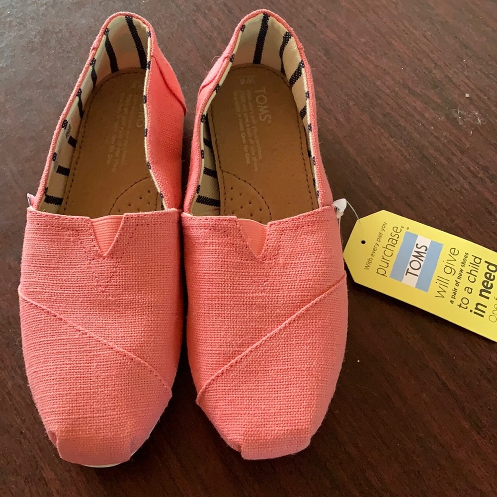 Brand New Toms canvas slip on shoe